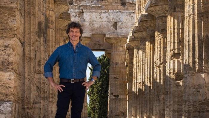 tappa a paestum per alberto angela in tv meraviglie