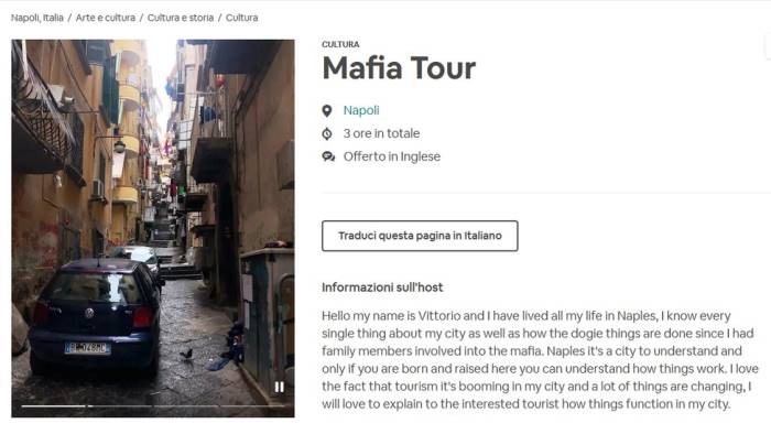 napoli scoppia il caso del mafia tour