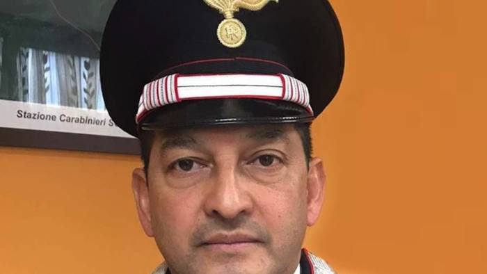 morelli e il nuovo comandante alla stazione di solofra