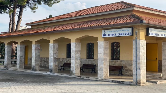 capaccio una biblioteca comunale tutta nuova
