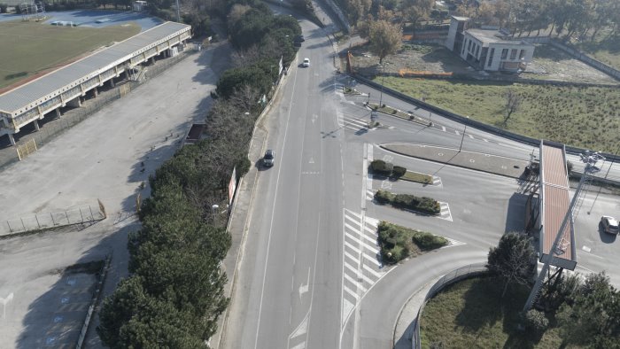 agropoli via ai lavori per la nuova rotatoria dell ospedale