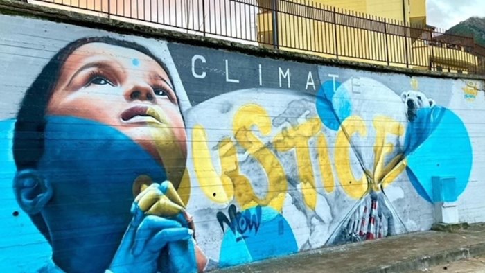 pellezzano street art lab un murales contro i cambiamenti climatici