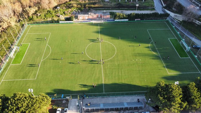 agropoli lavori di restyling per il campo sportivo gianfranco torre