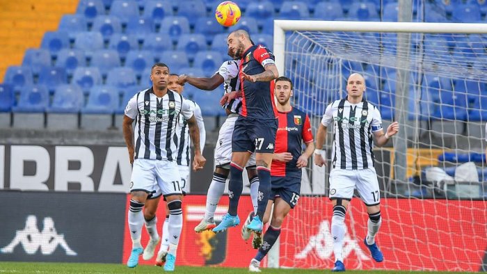 pareggio senza reti al ferraris genoa udinese finisce 0 0
