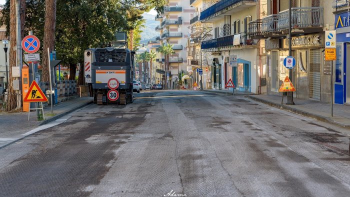 agropoli ripresi lavori di manutenzione delle strade cittadine