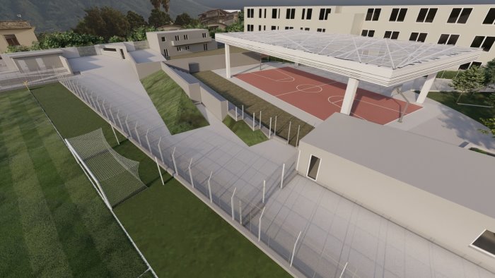 finanziato il progetto per il nuovo stadio felice nappi e campo di basket