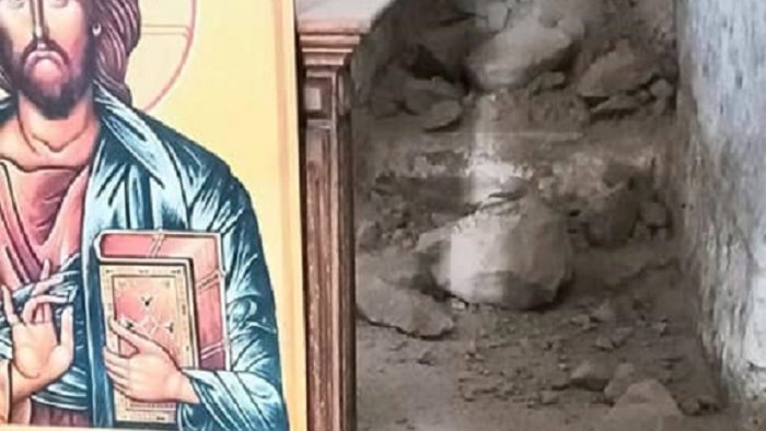 crolla ipogeo della basilica paleocristiana danni rilevanti