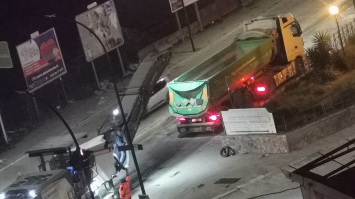 riqualificazione del tratto che collega casoria a casalnuovo lavori in corso