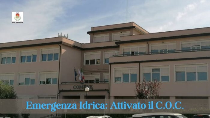emergenza idrica grottaminarda attiva il centro operativo comunale