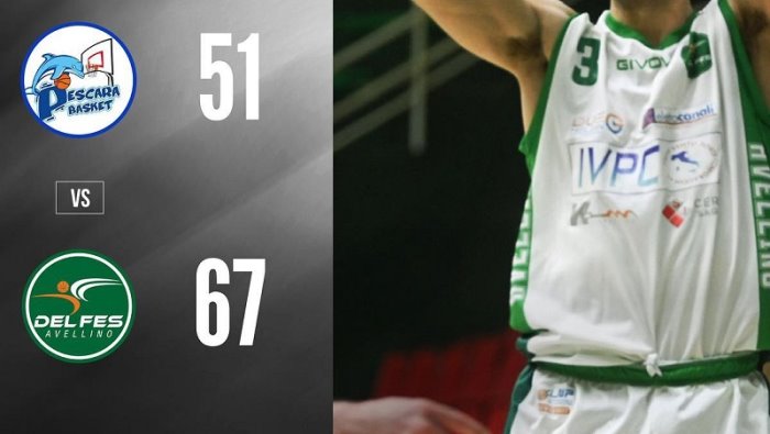 basket serie b l ivpc delfes avellino vince a pescara 51 67