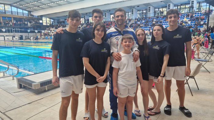 nuoto prima tappa campioni campani podio per ariano