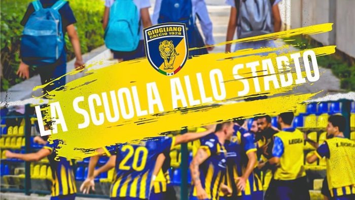 giugliano iniziativa scuola famiglia nel match con il picerno