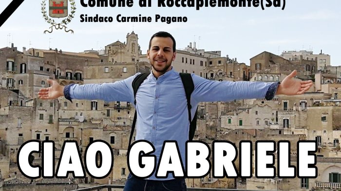 roccapiemonte domani i funerali di gabriele raimondo lutto cittadino