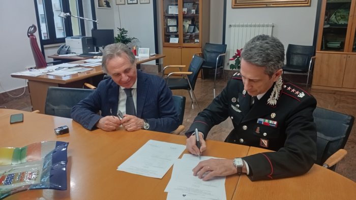 eboli videosorveglianza firmato protocollo con i carabinieri