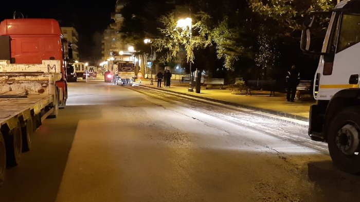 nocera superiore proseguono i lavori per la statale 18