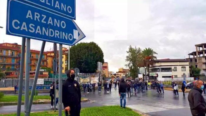arzano vietato uscire di casa si attivita in area asi