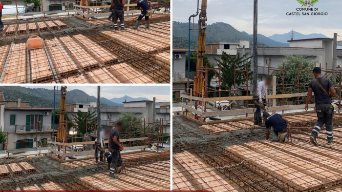 scuola primaria di trivio a castel san giorgio gettato il solaio
