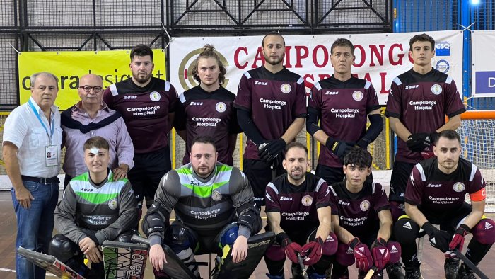 hockey pista per la roller salerno esordio amaro in coppa passa matera