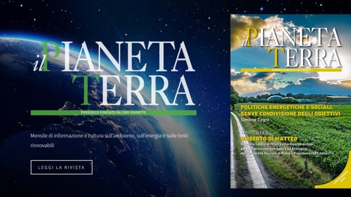 il pianeta terra pubblicato il nuovo numero del mensile sulle fonti rinnovabili