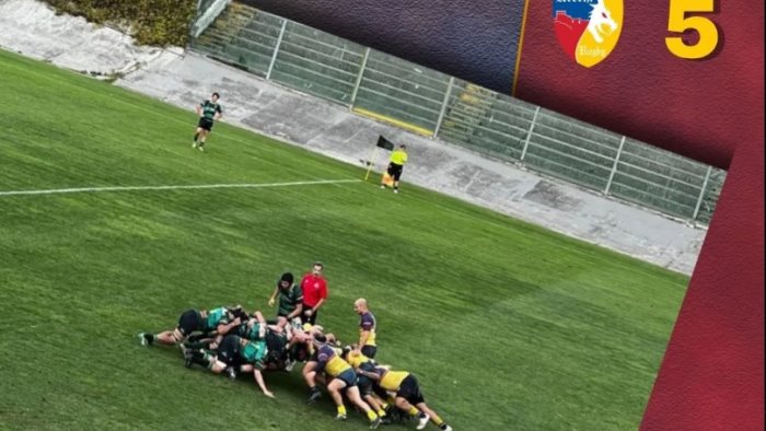 rugby serie b arechi travolto a l aquila