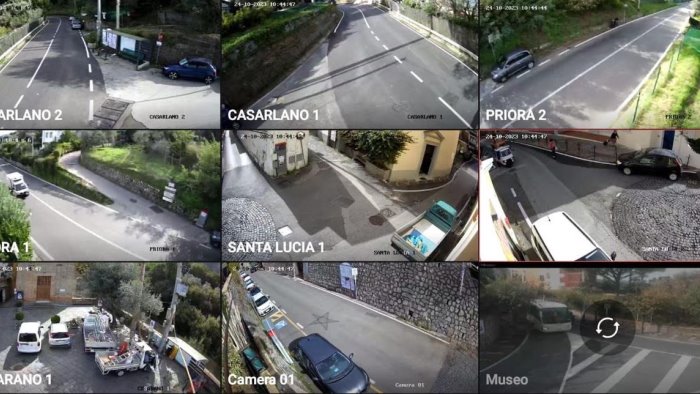 a sorrento potenziata la videosorveglianza per la sicurezza delle frazioni