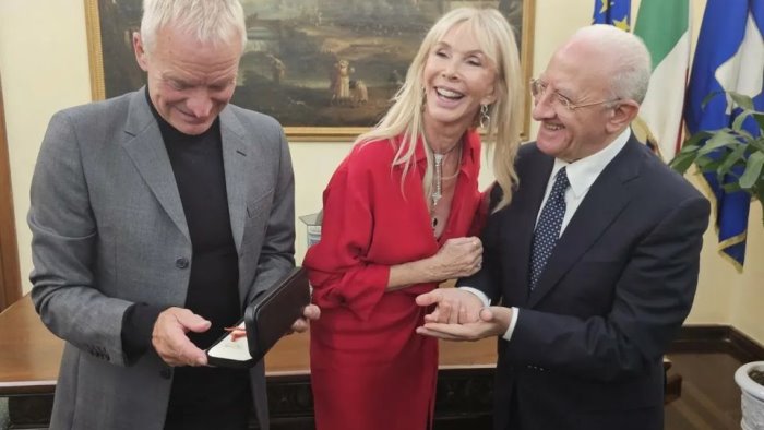sting e la moglie trudy styler incontrano de luca una visita davvero speciale