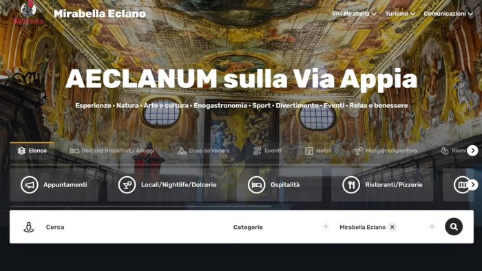 mirabella eclano on line il nuovo portale turistico