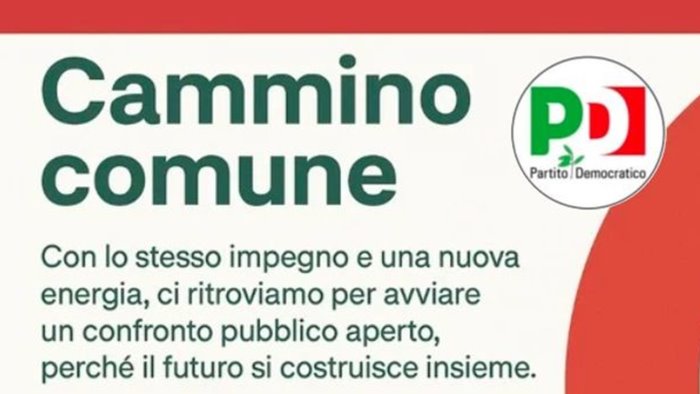 cammino comune pd con lo stesso impegno una nuova energia per l irpinia