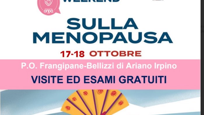 giornata mondiale della menopausa visite e screening gratuiti al frangipane