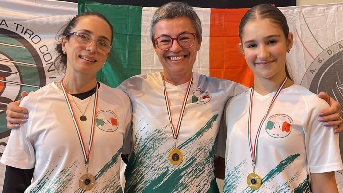 arcieri del tricolle due ori e un argento