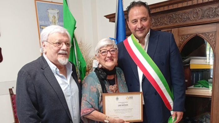 il comune di telese ospita la figlia di un soldato della 45 divisione usa