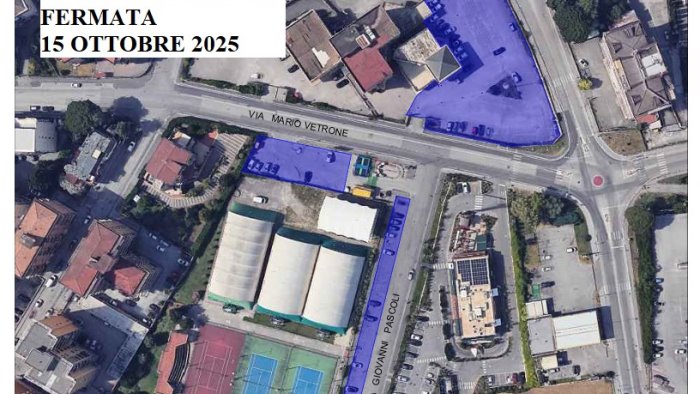 esercitazione di protezione civile divieto di sosta nelle zone interessate