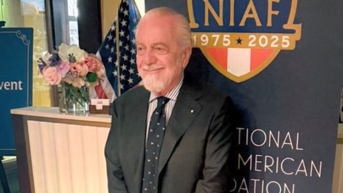 il presidente de laurentiis a washington per i 50 anni del niaf