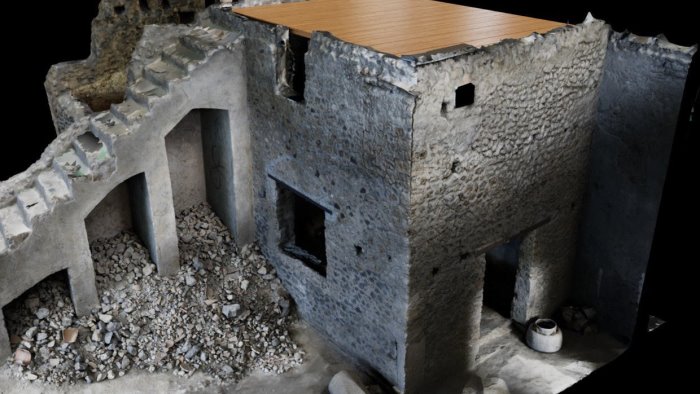 pompei una torre nella domus l ipotesi dalla scala che porta nel nulla