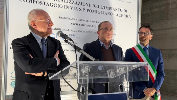 ospedale di comunita e compostaggio gli impegni di de luca per pomigliano