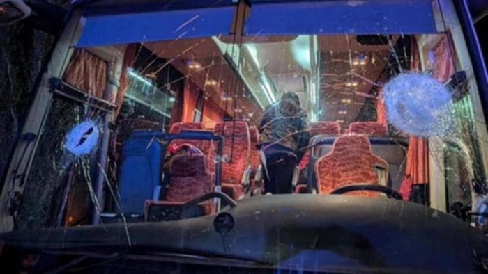 rieti daspo per nove ultra dopo l assalto al pullman dei tifosi di pistoia
