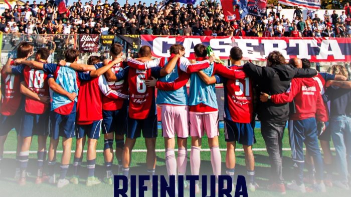 casertana trasferte off limits per tre mesi derby rifinitura a porte aperte