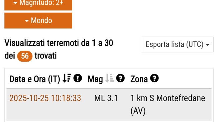 ancora una scossa di terremoto avvertita nitidamente nel sannio