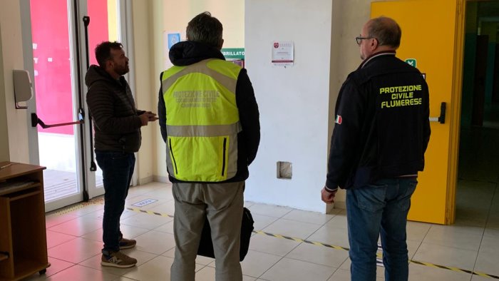 verifiche sismiche nella baronia protezione civile flumerese affianca i tecnici