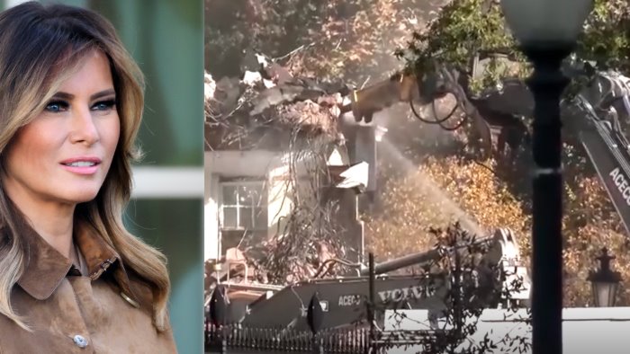 melania furiosa per la demolizione della east wing non e stata una mia idea