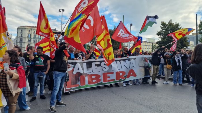 sciopero ricci cgil napoli israele apra corridoi umanitari
