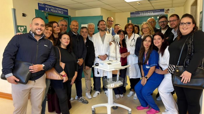 sarno donato all ospedale un nuovo elettrocardiografo per i bambini