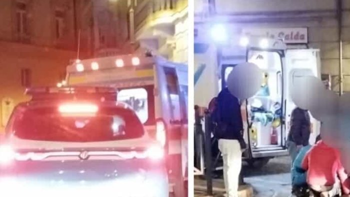 avellino tensione in piazza liberta polizia e ambulanze sul posto