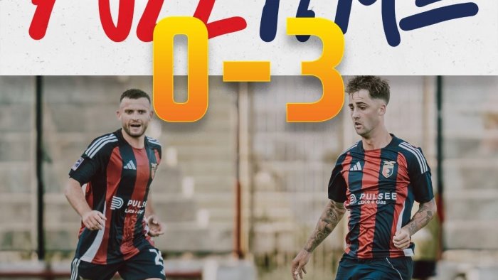 casertana casarano 0 3 i falchetti crollano in dieci uomini al pinto