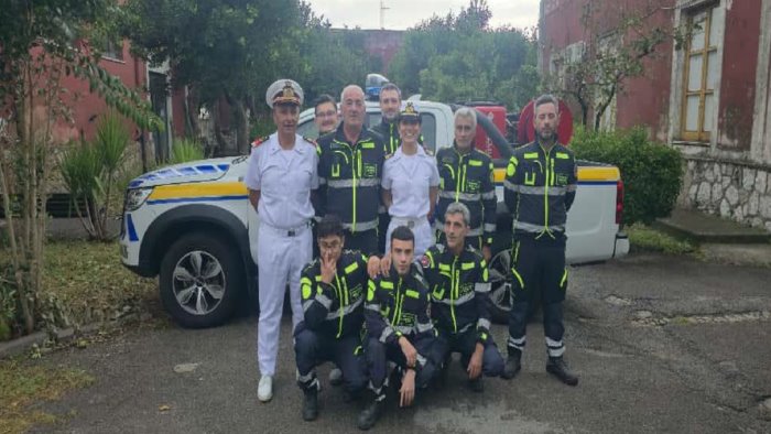 la guardia costiera di salerno incontra la protezione civile di sarno