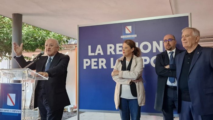 de luca completiamo demolizioni il miracolo collana in 18 mesi