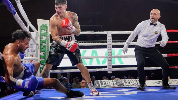 il pugile campano ciro romano al primo memorial luciano tamburini