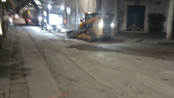 salerno restyling del centro via alla pavimentazione di via nizza