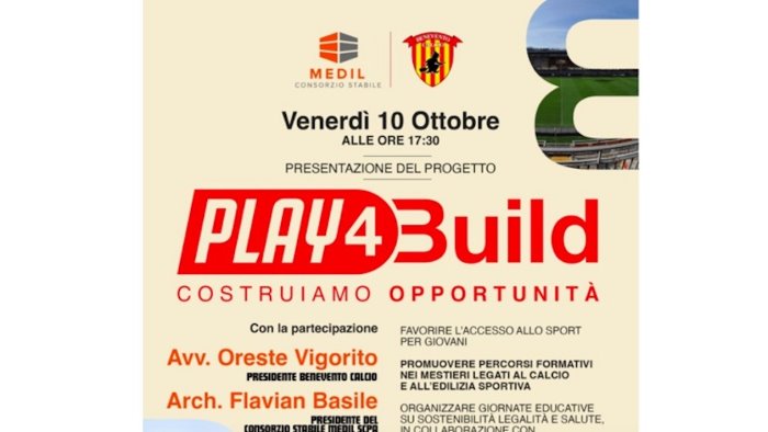 benevento calcio protocollo di intesa col consorzio medil