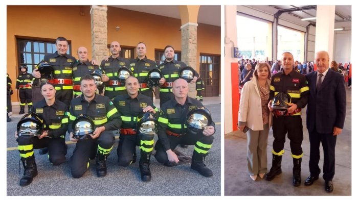 giurano 100 nuovi vigili del fuoco tra loro 9 irpini ecco i nostri nuovi eroi